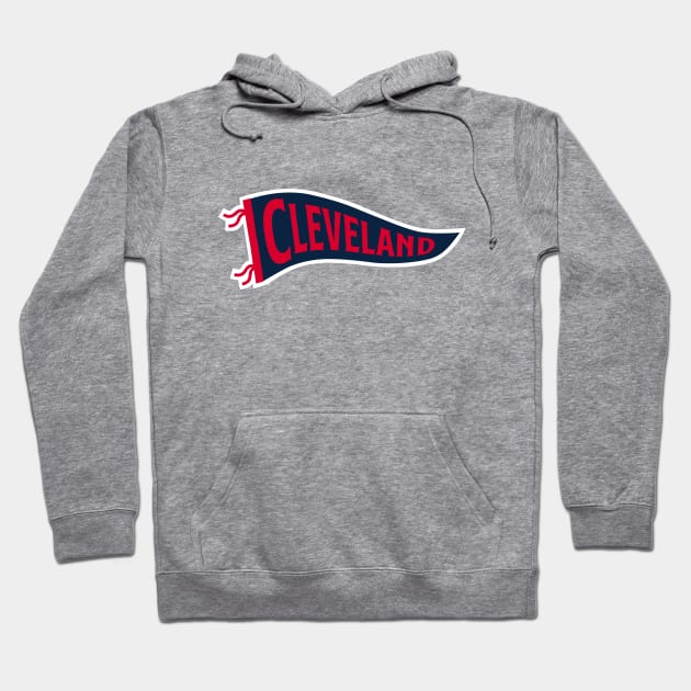 Cleveland Pennant - White Hoodie by KFig21